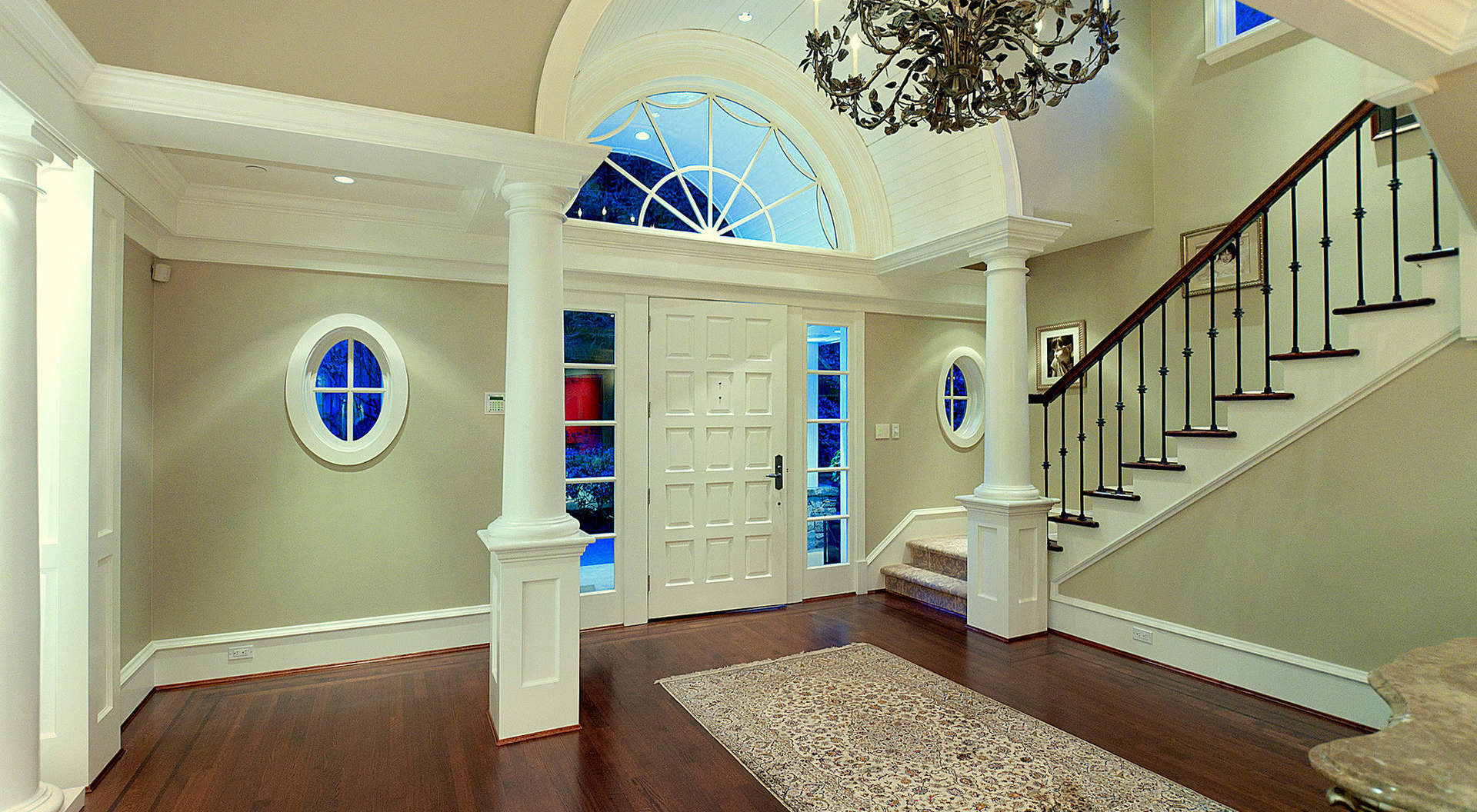Main Entry with Double Height Ceilings