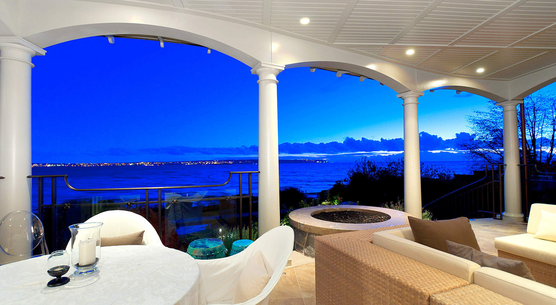 Covered Terrace with Stunning Views