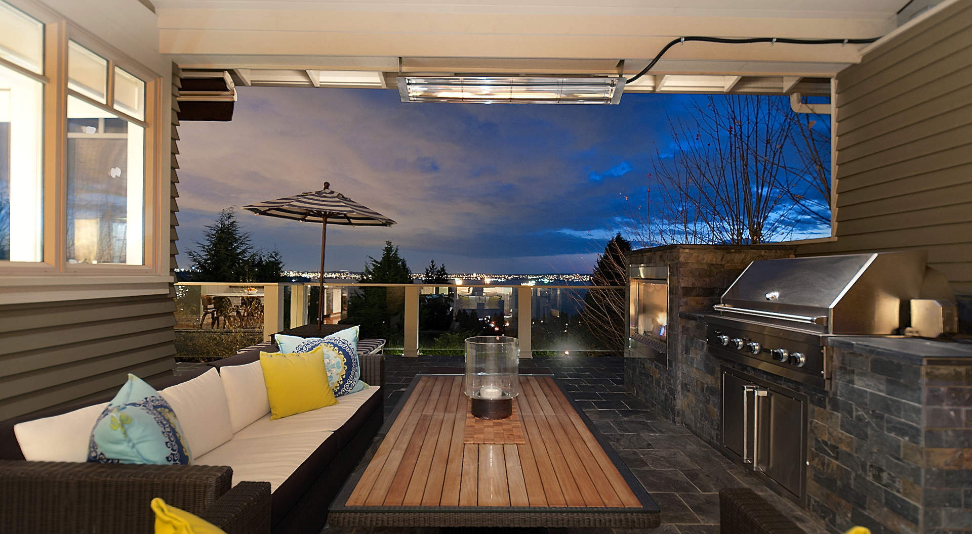 Sensational Outdoor Entertainment Area with Fireplace & BBQ Center