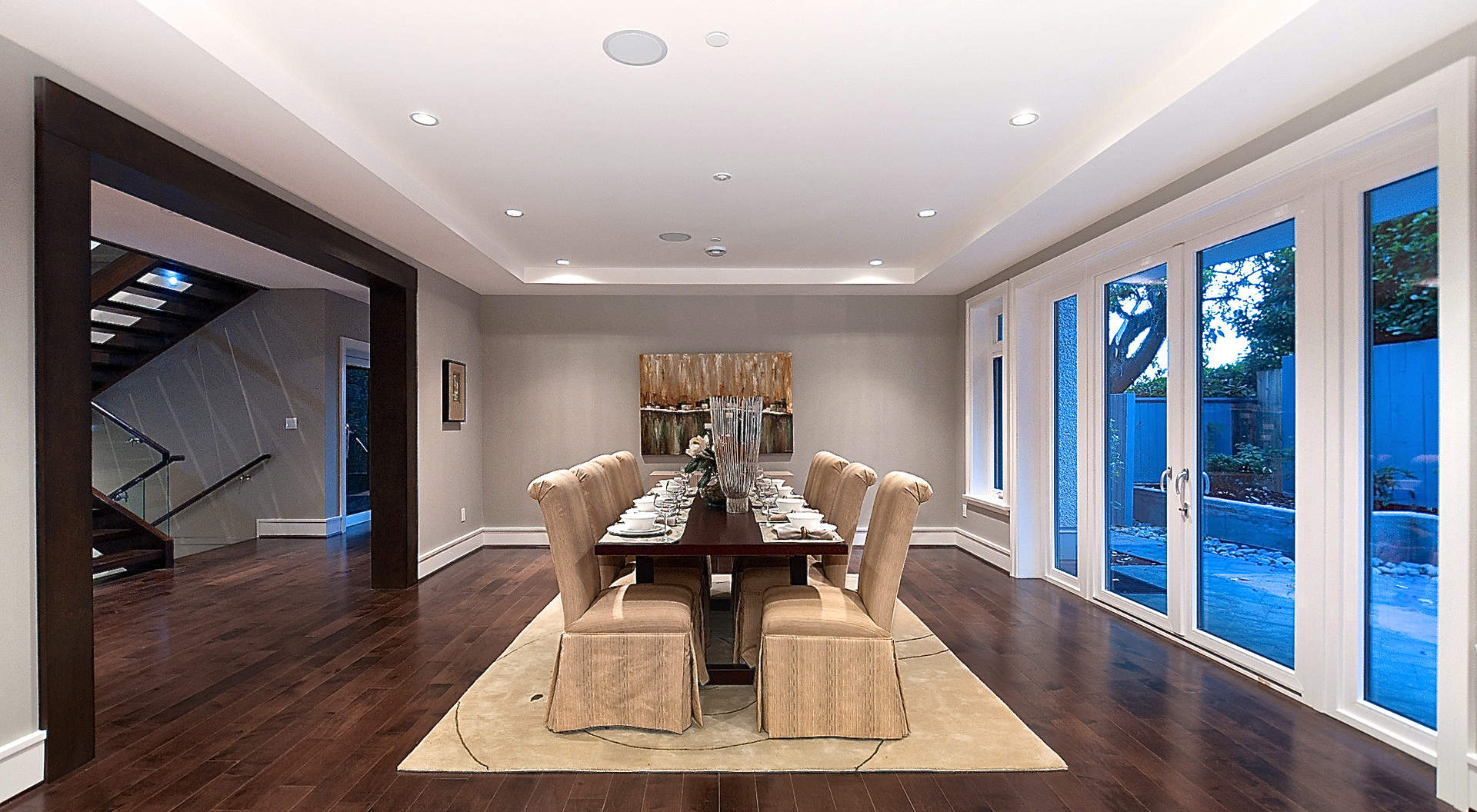Spacious Dining Area with Large Picture Windows