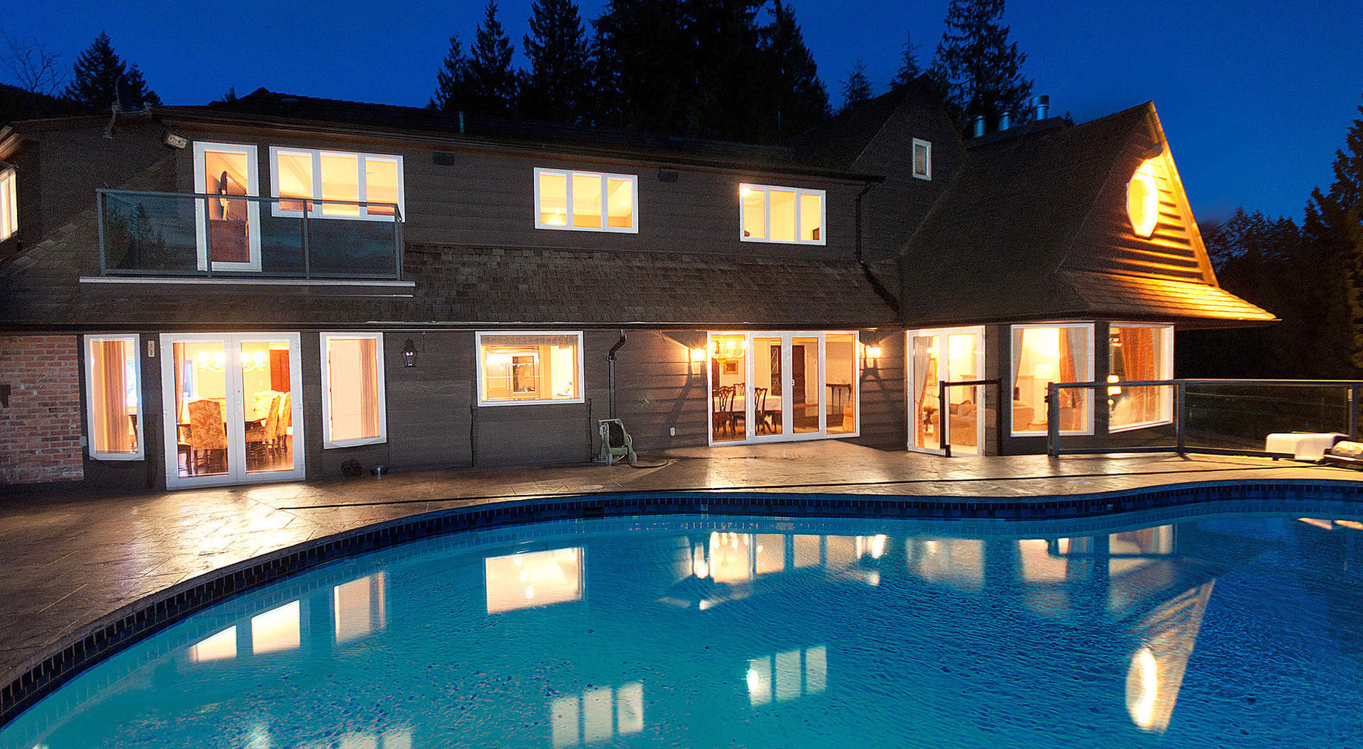 Back of Home, Sparkling Outdoor Pool
