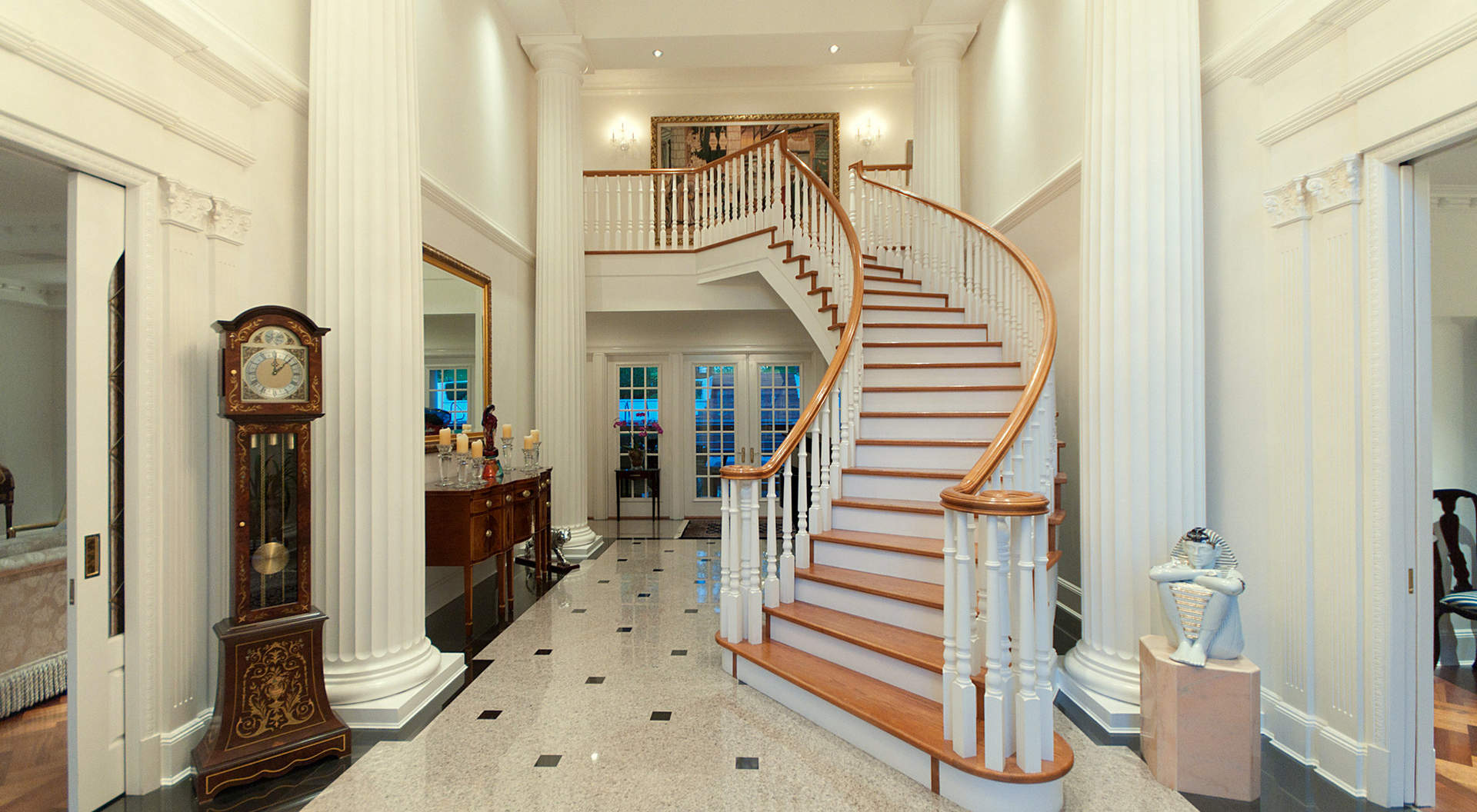 An Elegant Double Height Foyer