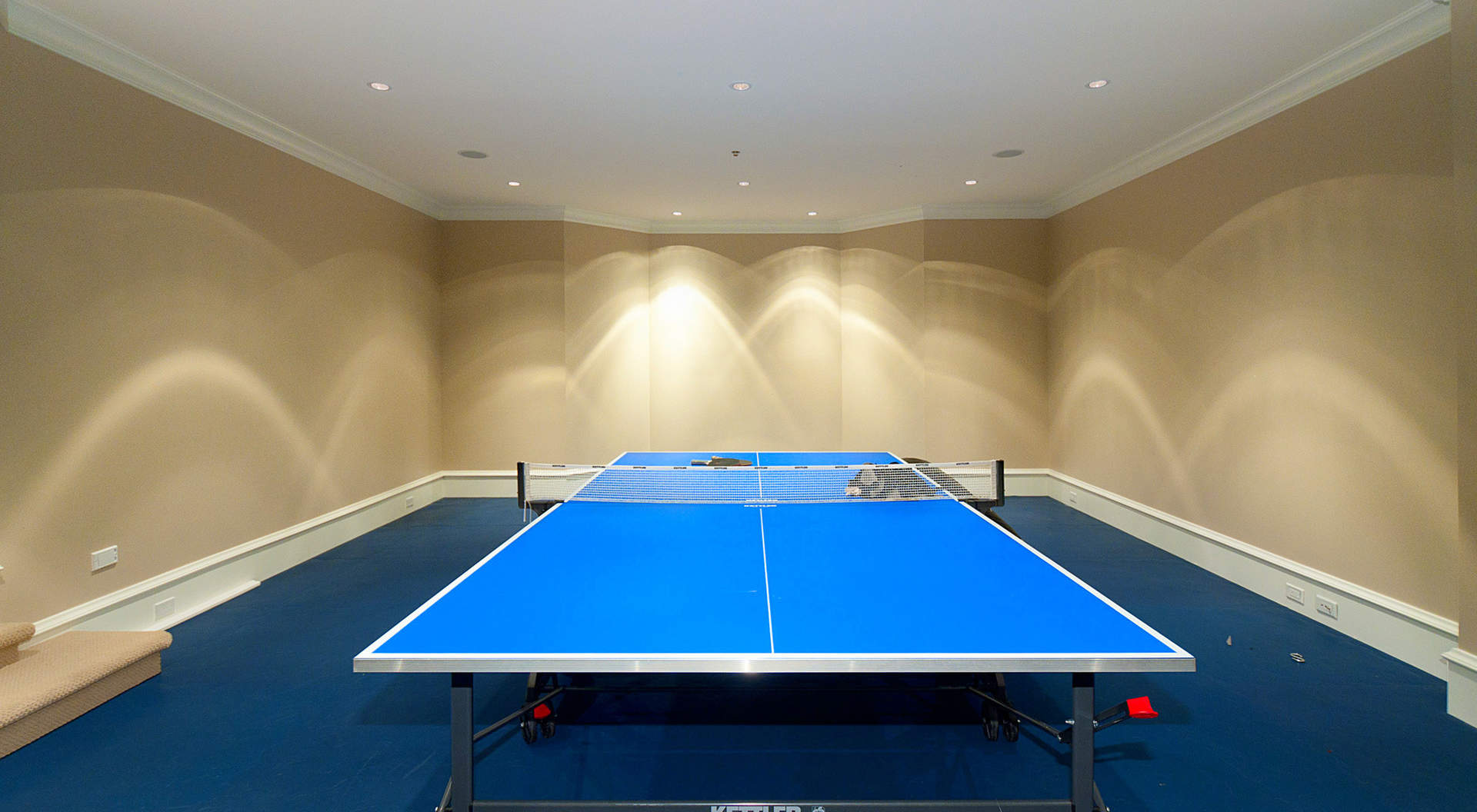 Games Room with Rubberized Flooring