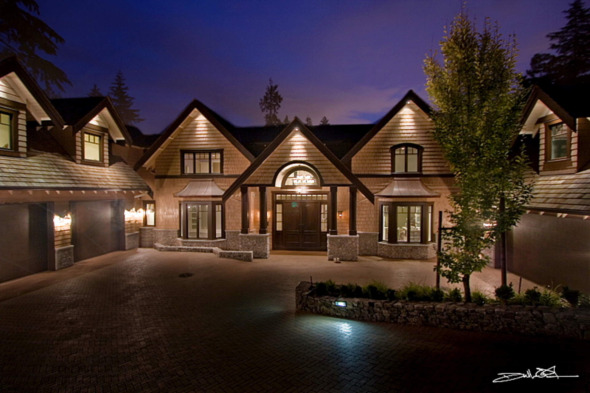 A Stunning Newly Built Residence on a Private .65 Acre Estate in West Bay!
