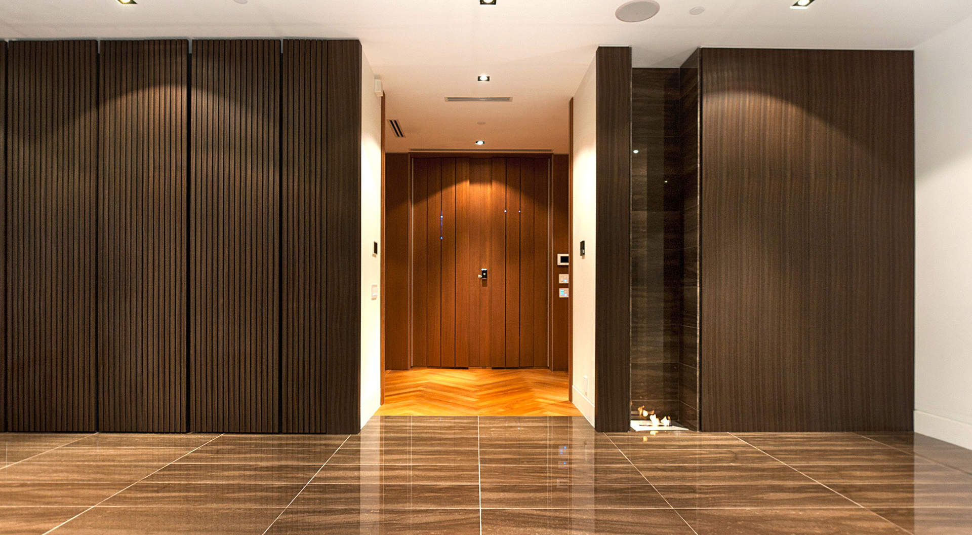 Signature Door with Keyless Entry to a Gracious Foyer