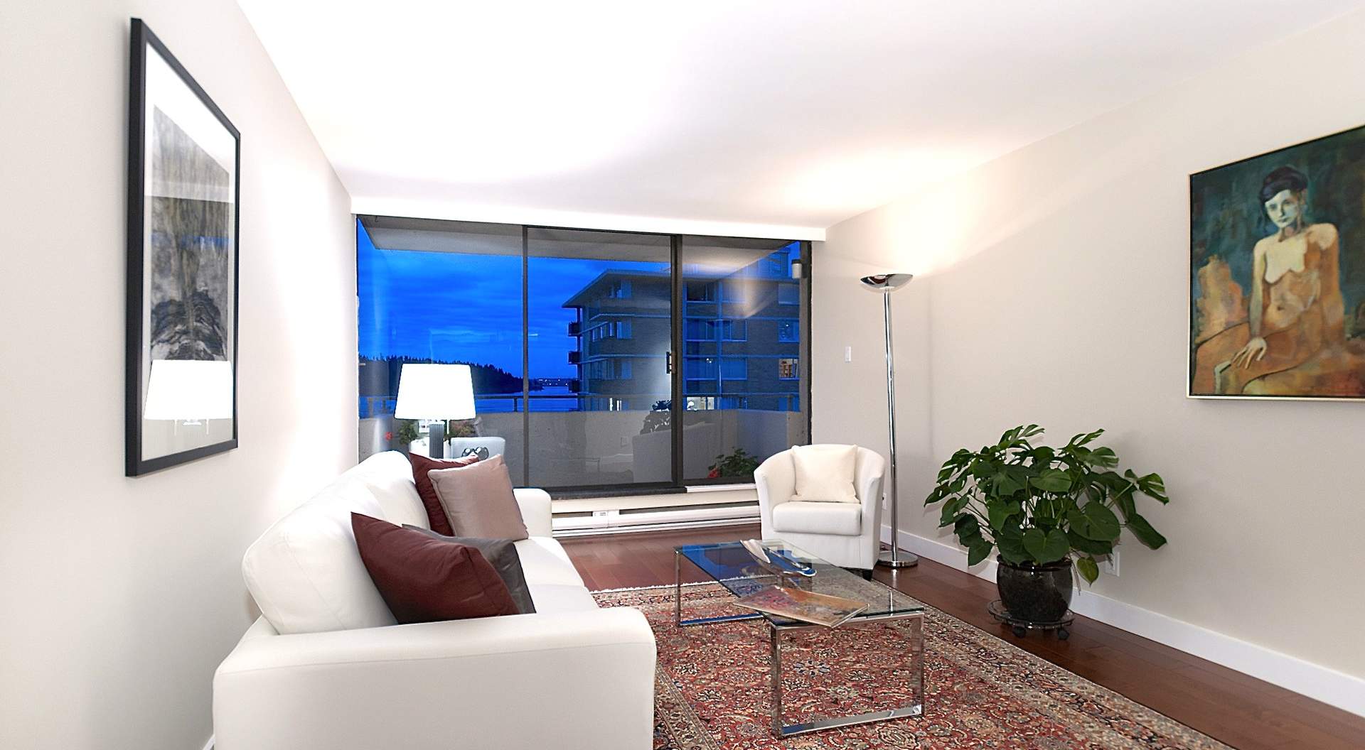 Large Living Room with Huge Picture Windows