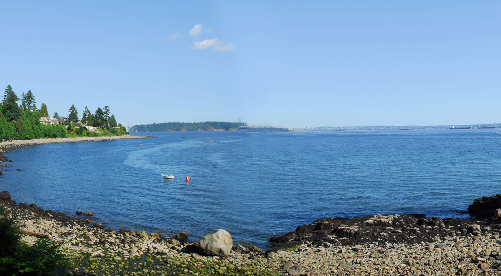 Fabulosas vistas al mar a la ciudad, Stanley Park, y la costa de West Vancouver