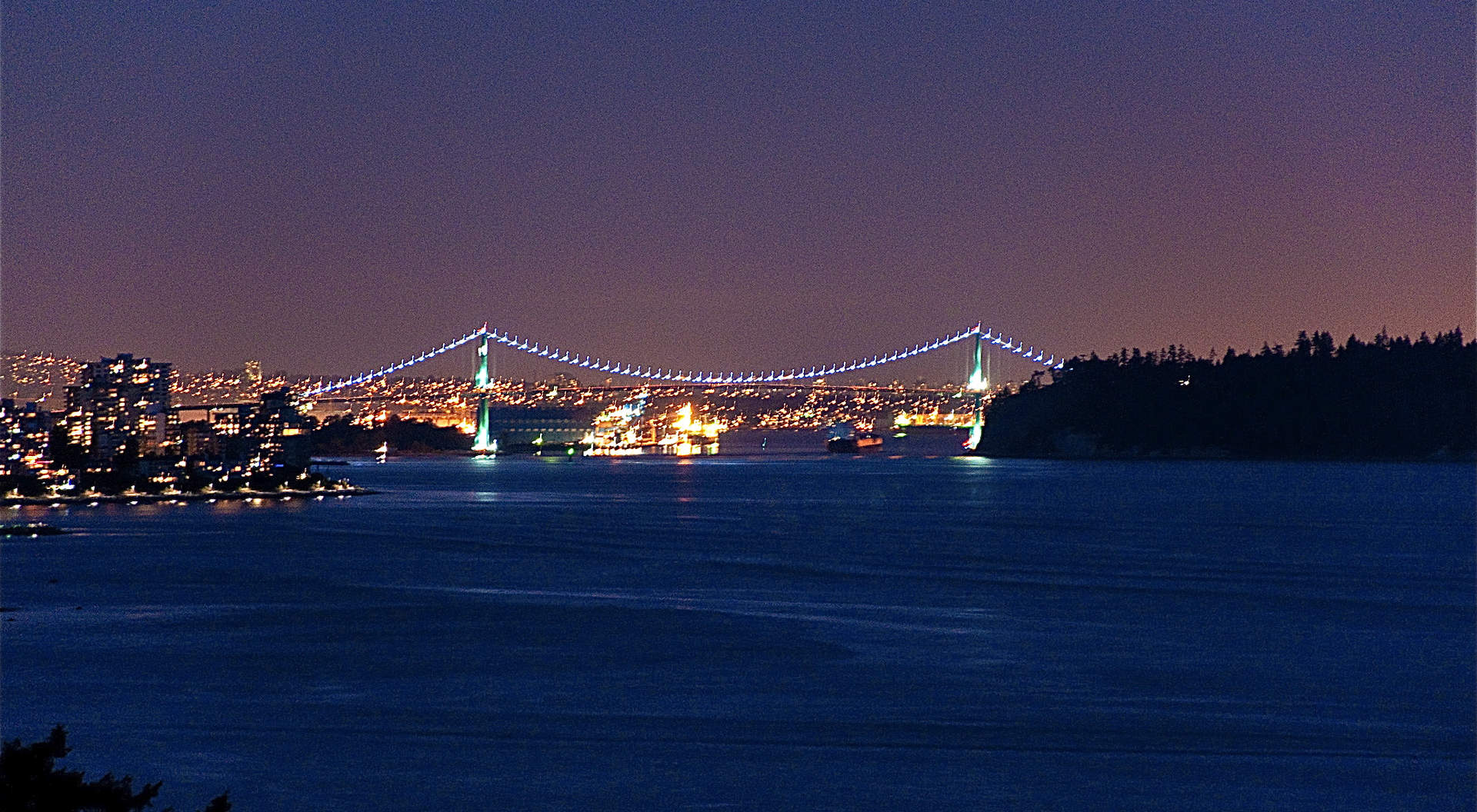 Vistas al puente de Lions Gate