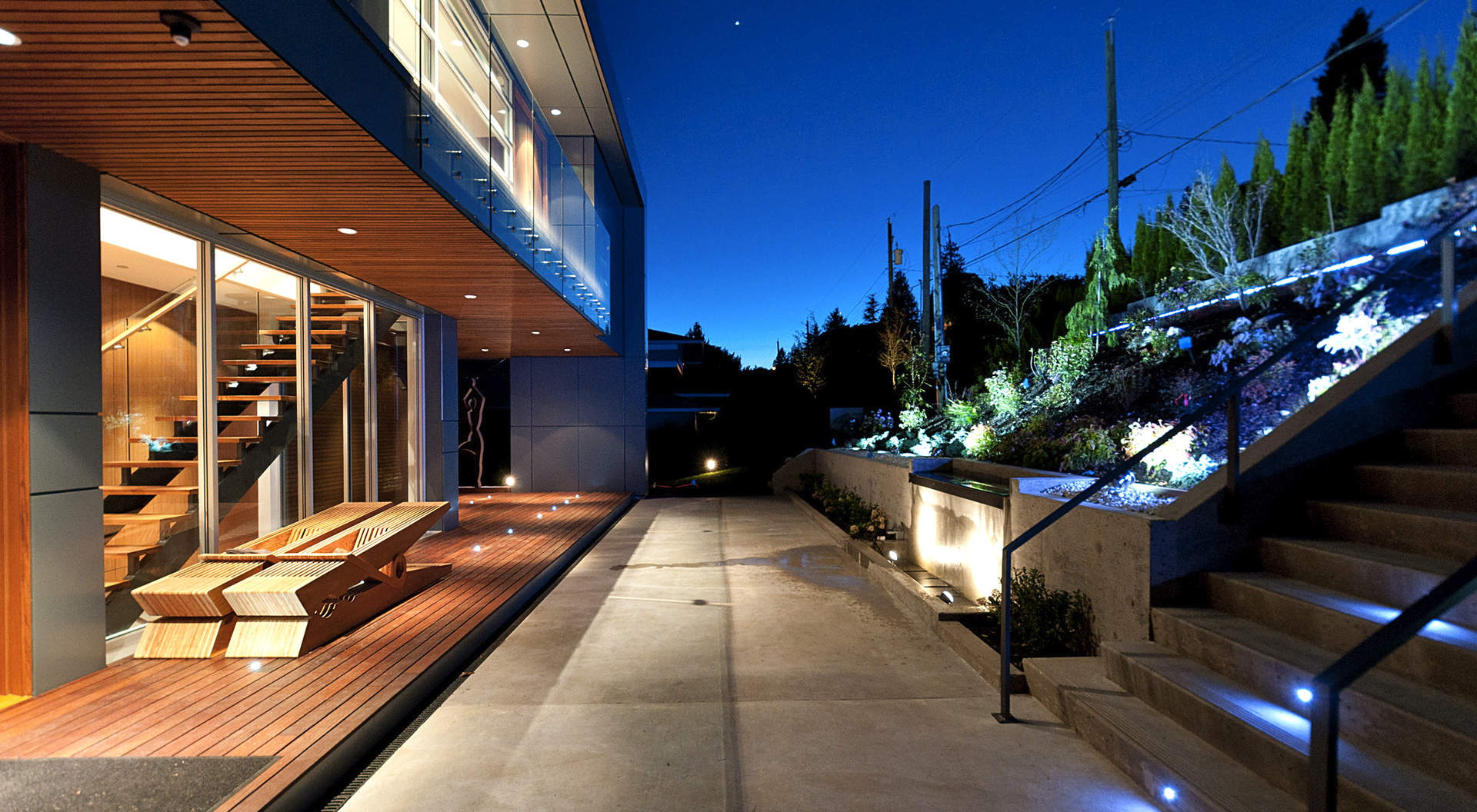 Main Arrival Courtyard with Water Feature 