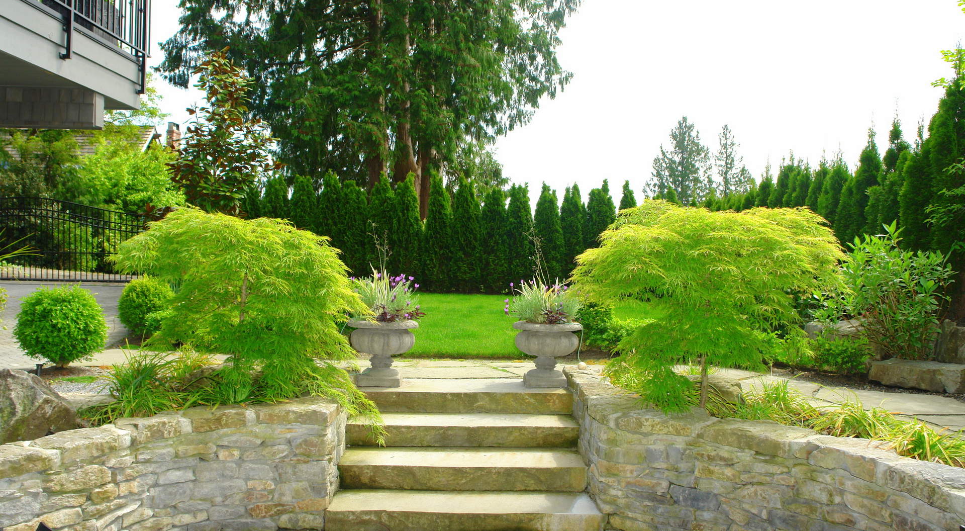 Private Courtyard Patio Overlooking Gardens