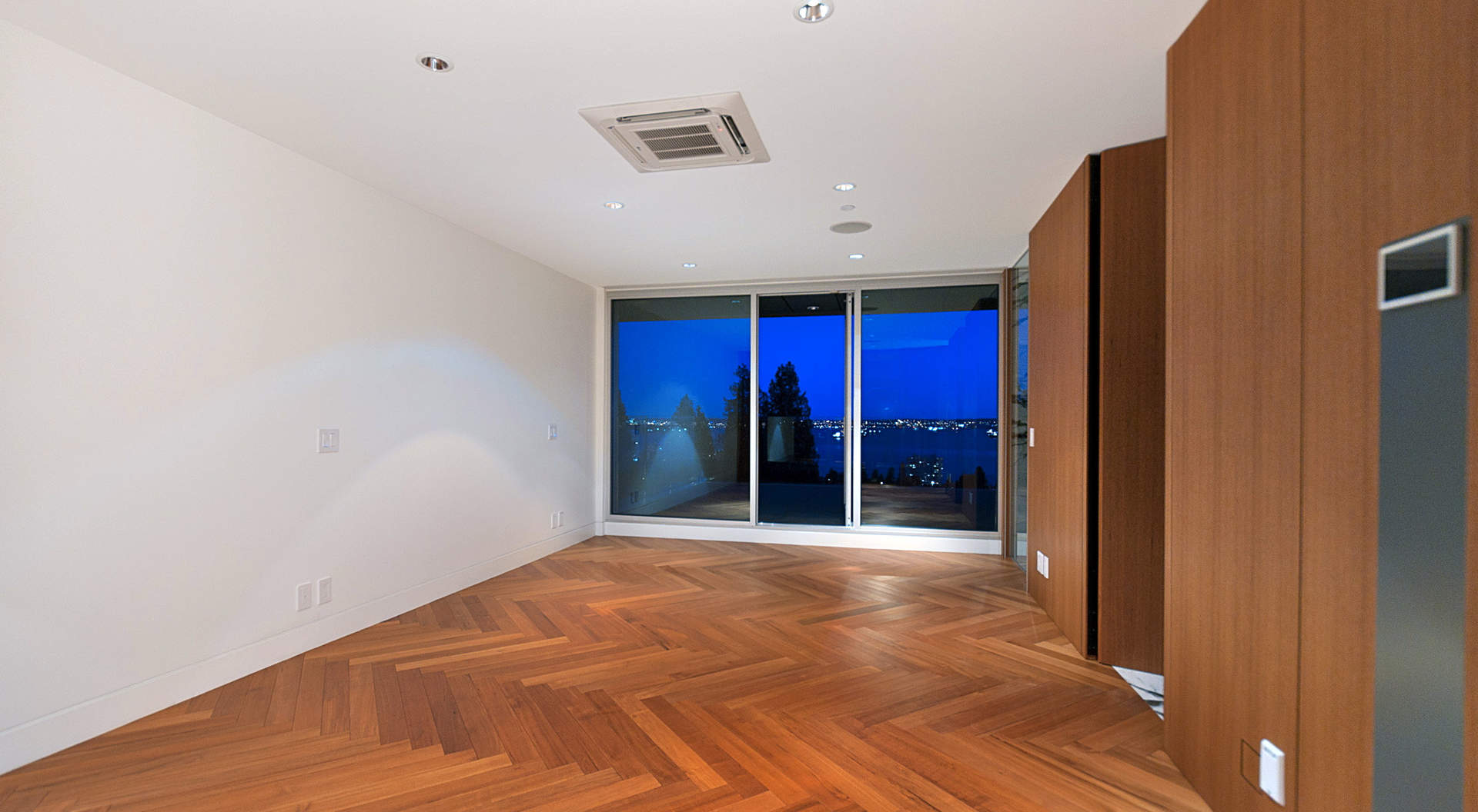 Master Bedroom Suite with Teak "Herring Bone"Flooring 