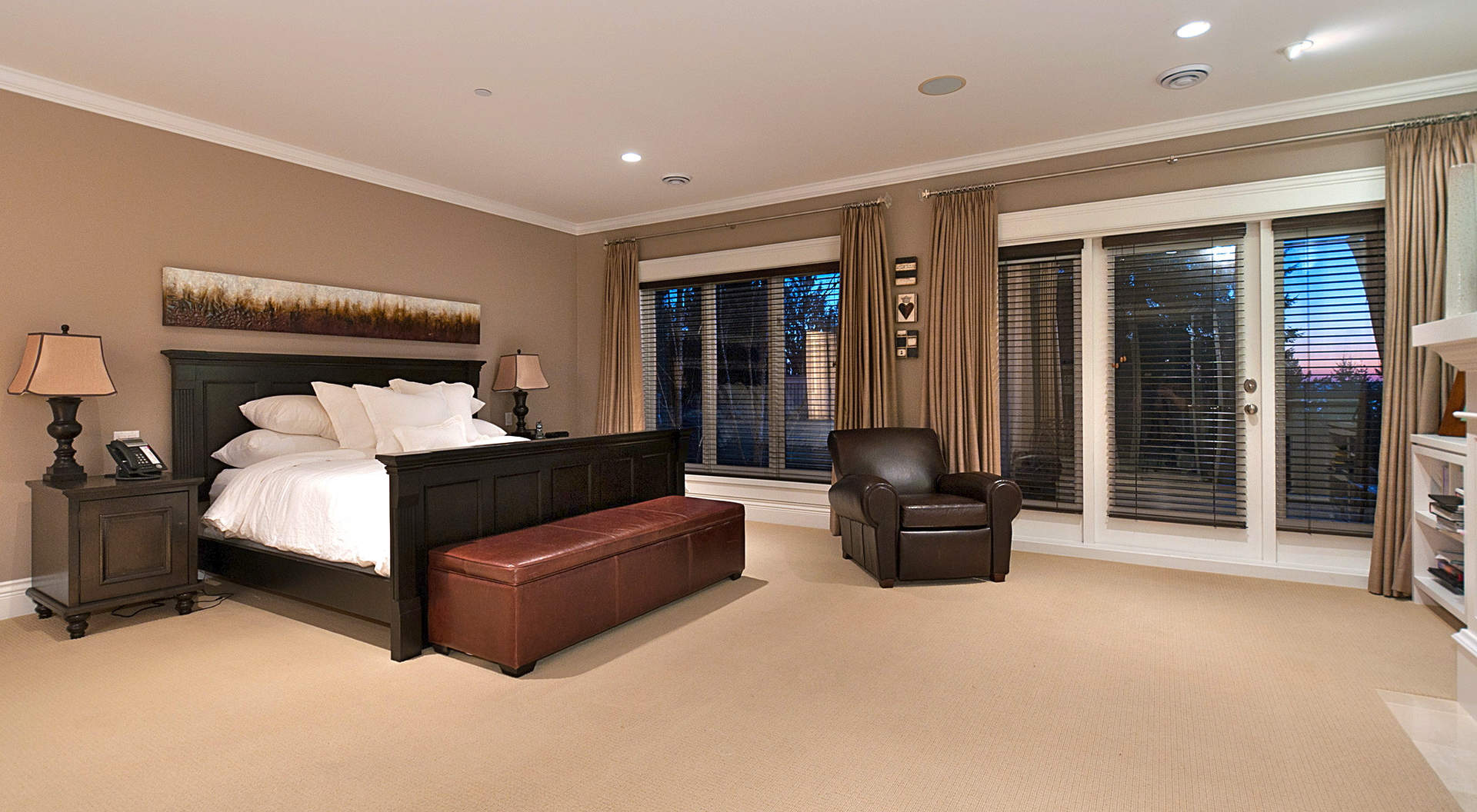 Spacious Master Bedroom with Separate Sitting Area