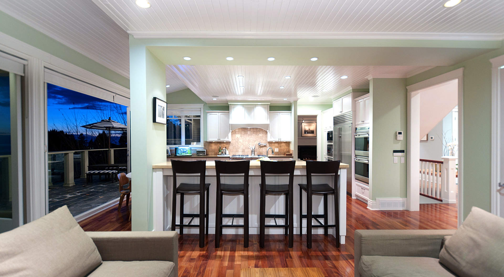 Custom Kitchen with Breakfast Bar