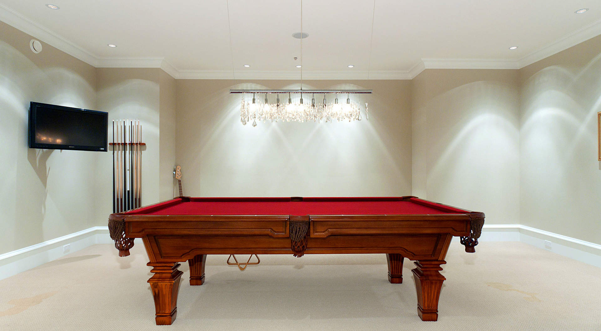 Billiard Room with Wet Bar