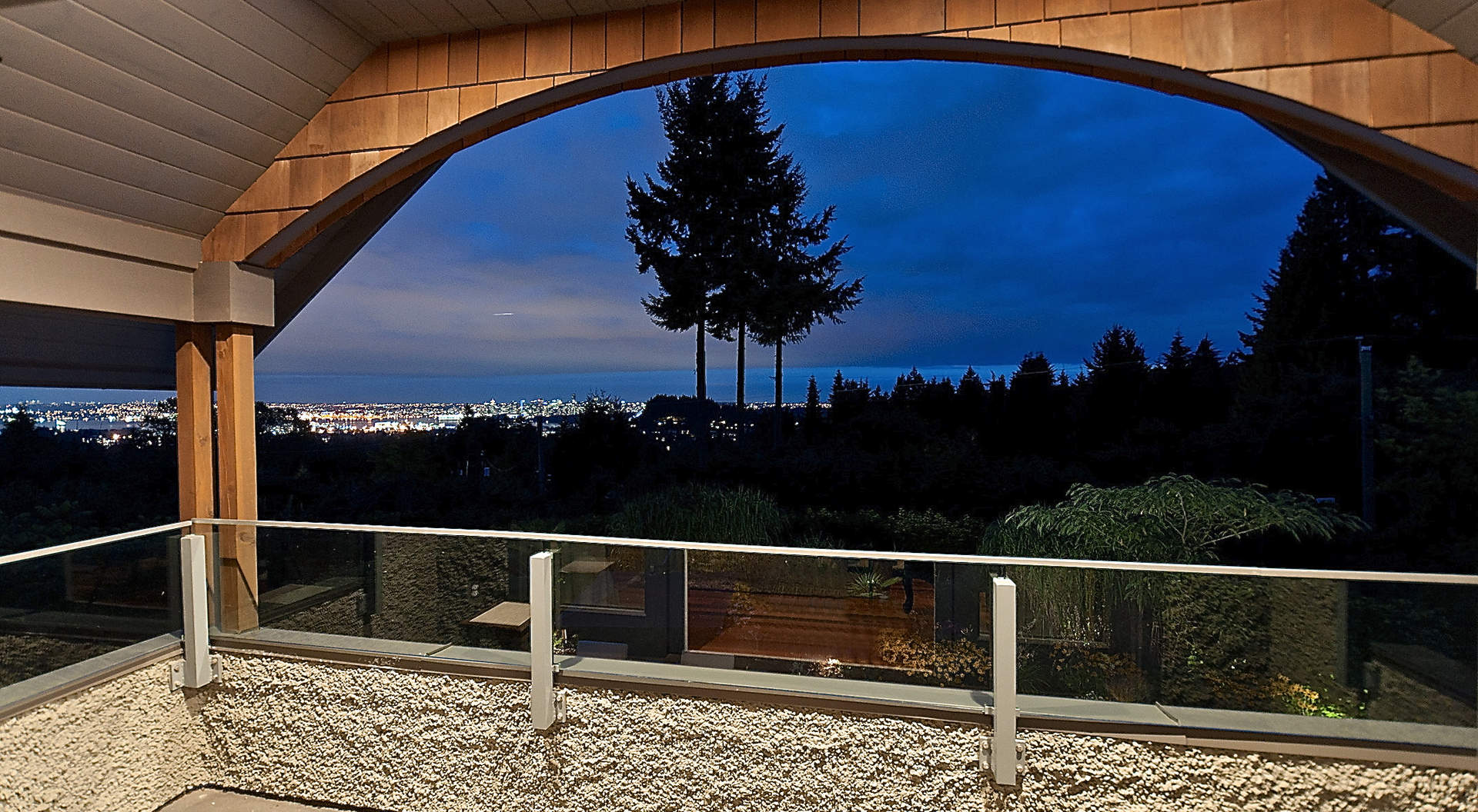 Private Balcony Overlooking the Backyard