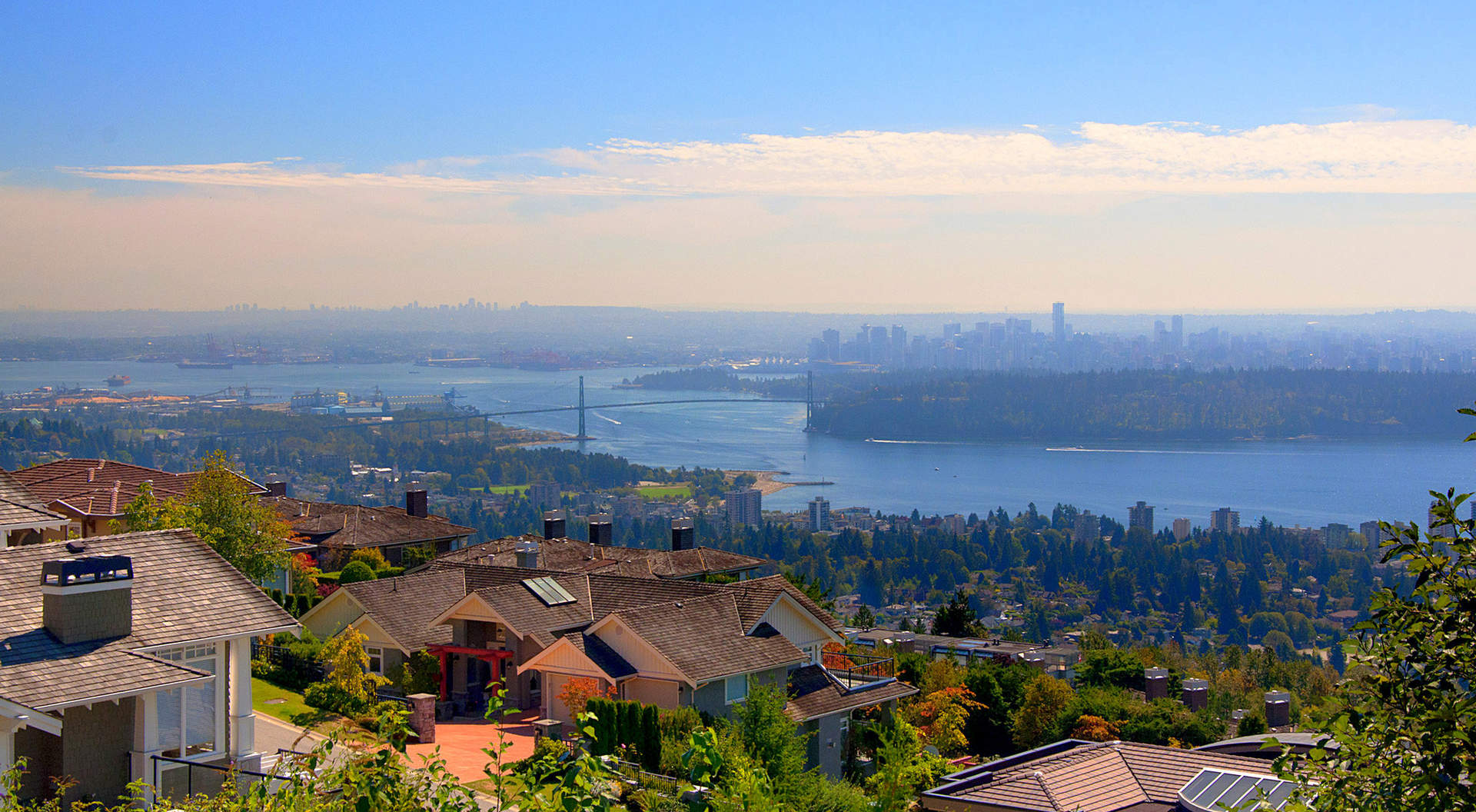 Views to the City & Lions Gate Bridge