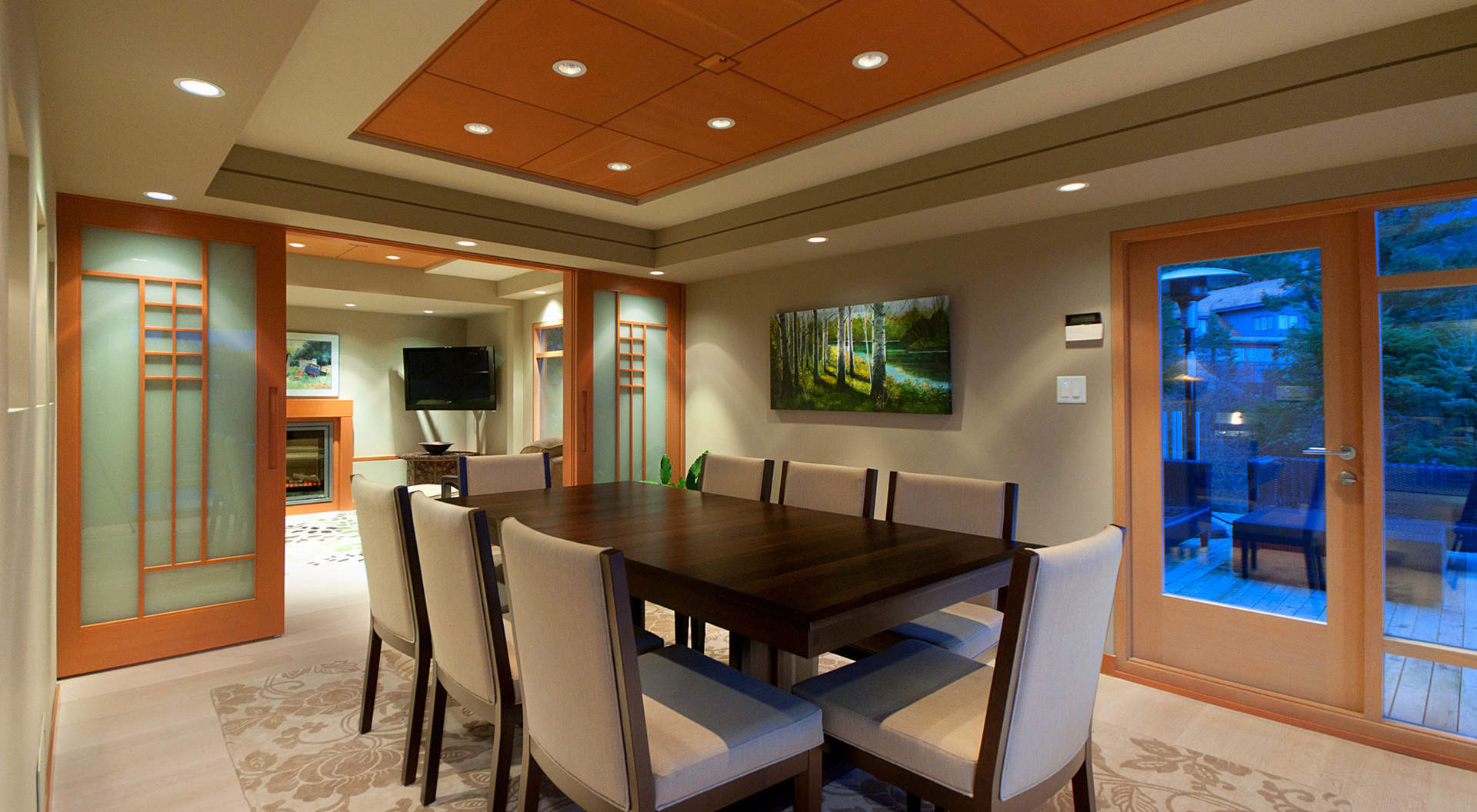 Fabulous Dining Room with Architectural Ceiling Detail