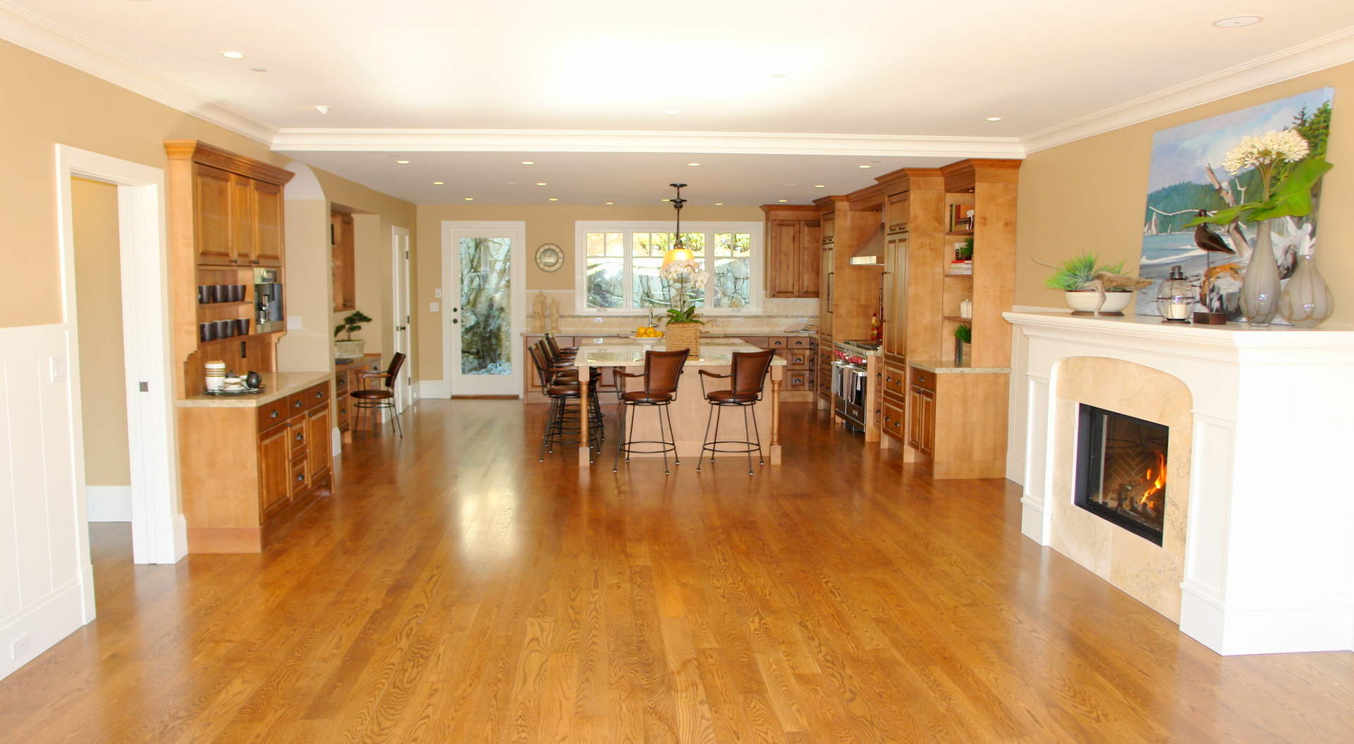 Family Room and Kitchen