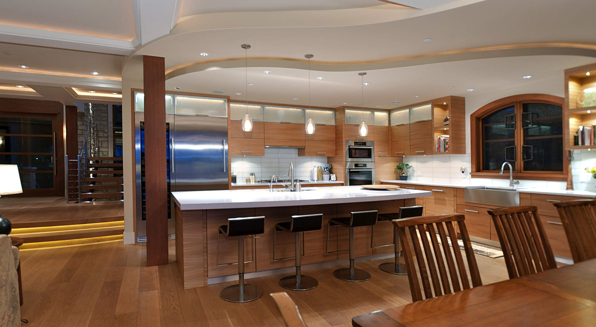 Custom Kitchen with Breakfast Bar