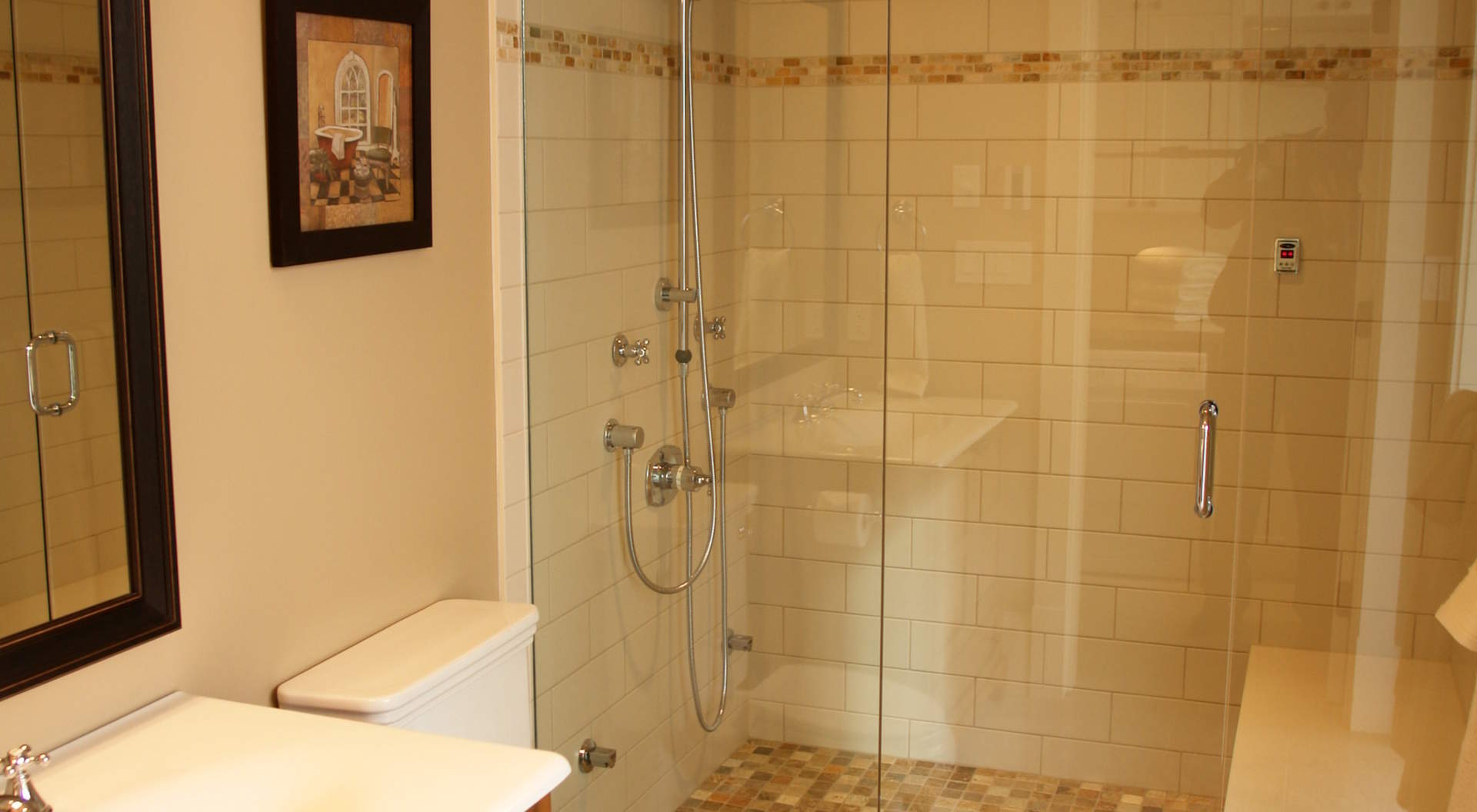 Steam Shower and Spa Bathroom