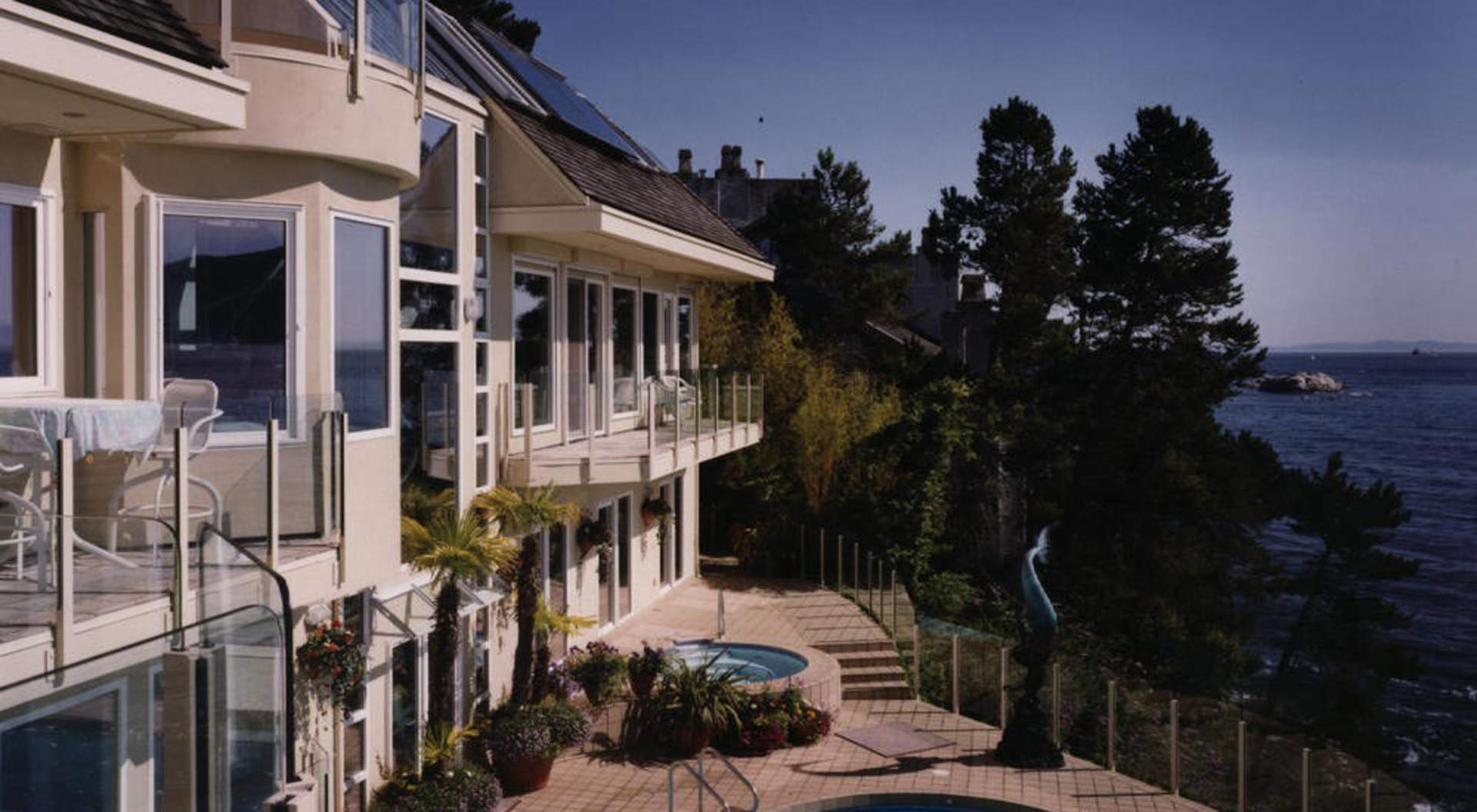 Sundrenched Patio Sparkling Pool