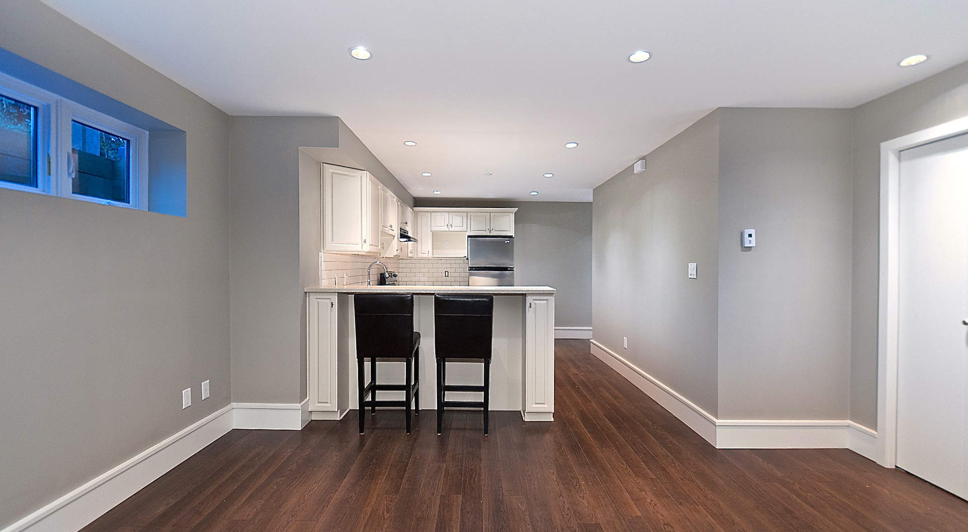 Kitchen with Breakfast Bar in the In-law Suite